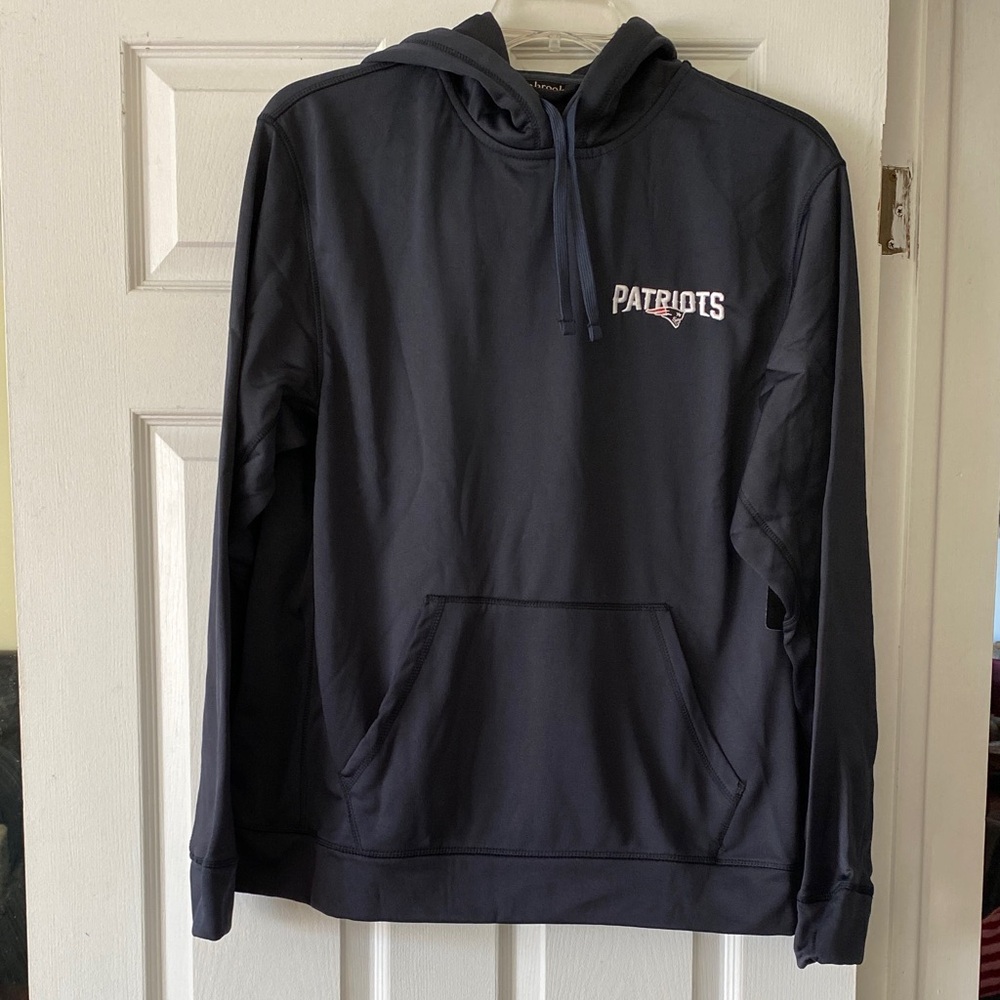 NFL New England Patriots Dark Blue Hoodie size Large NWT